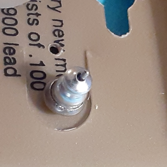 A683 earings. Pure 100 by Danecraft. 7/8" SQUARE - Picture 4 of 9